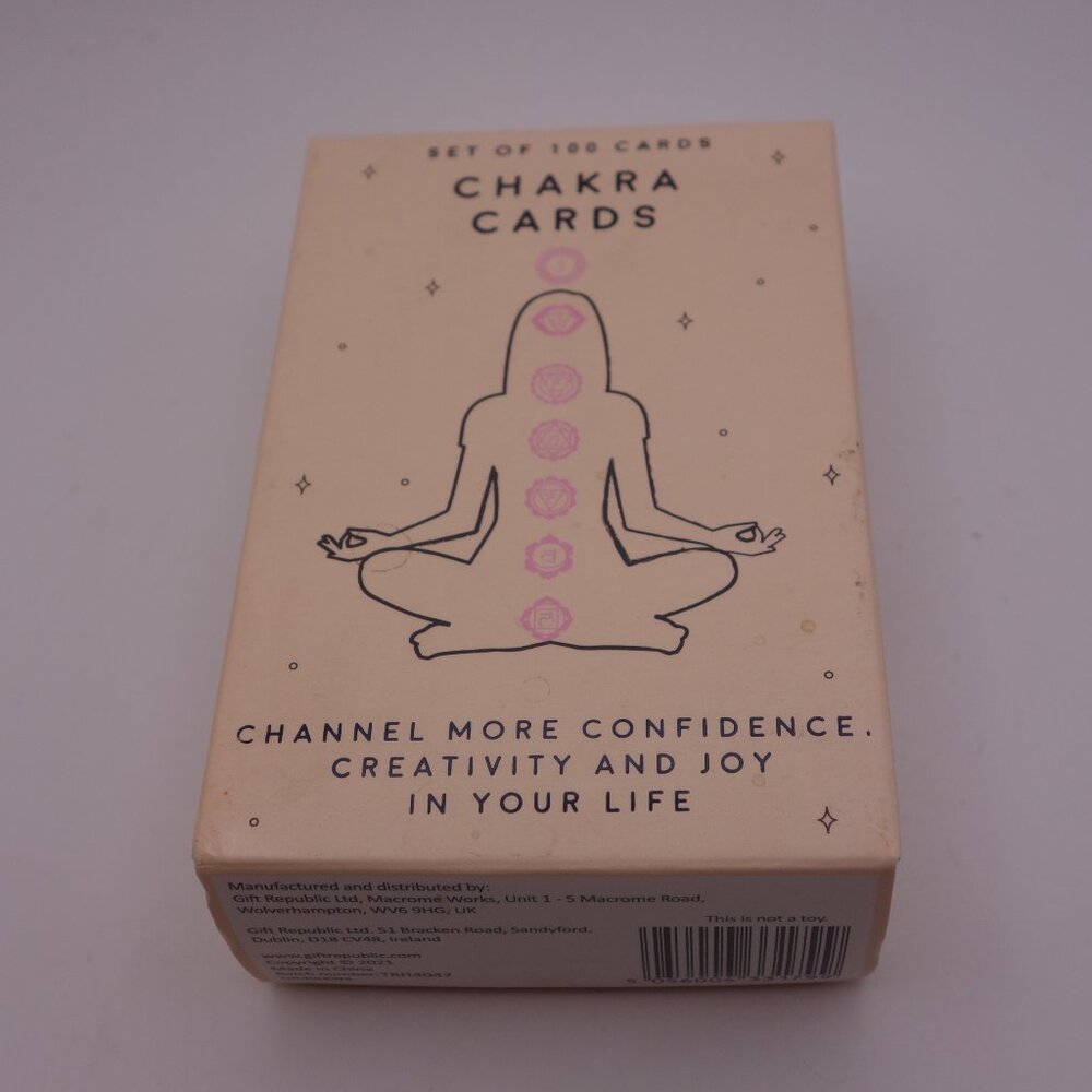 Set of 100 Chakra Cards-Channel More Confidence Creativity and Joy In Your Life